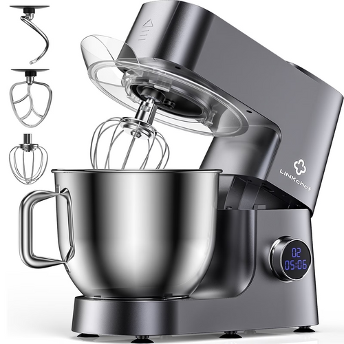 7.4 QT Stand Mixer 800W 12-Speed Tilt-Head Food Mixer