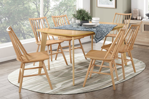 Wood Dining Set Oak