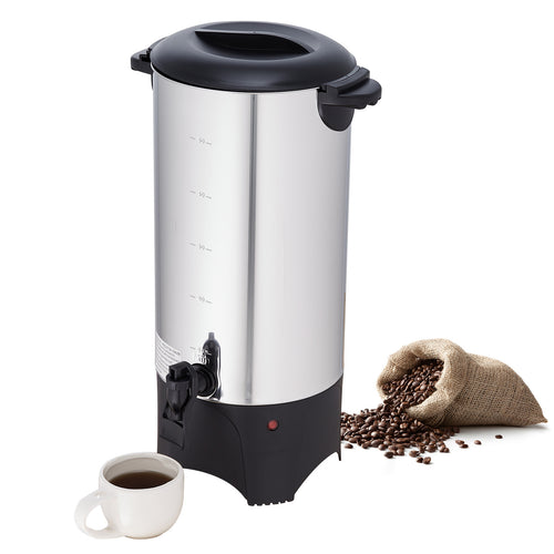 50 Cup Stainless Steel Commercial Coffee Urn Dispenser