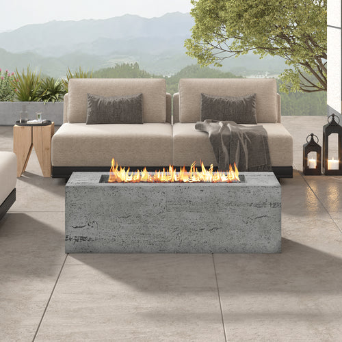 40000 BTU Propane Fire Pit 41.9" Rectangular Patio Heater