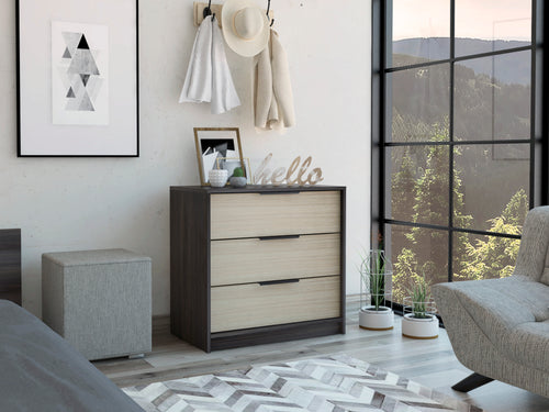Kaia 3 Drawer Dresser Black Pine