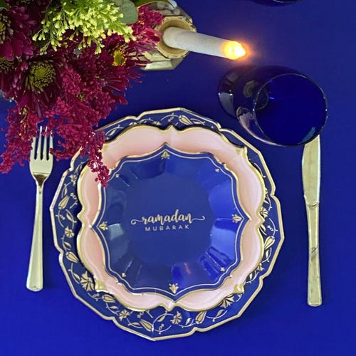 Cobalt Ramadan Dinner Party Set, Serves 8, 24 Pieces