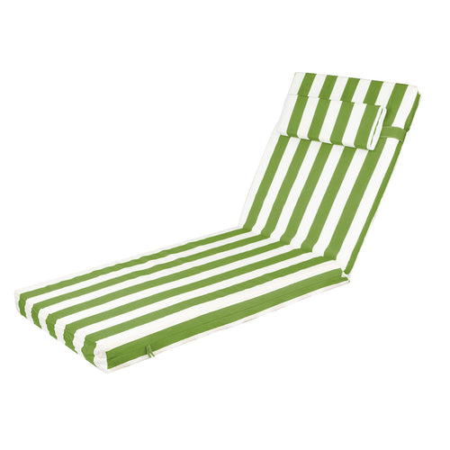 Outdoor Chaise Lounge Cushion 72" x 21" x 3" with Ties