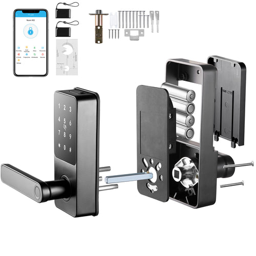 Smart Door Lock Fingerprint Deadbolt Keyless Entry Bluetooth App Control