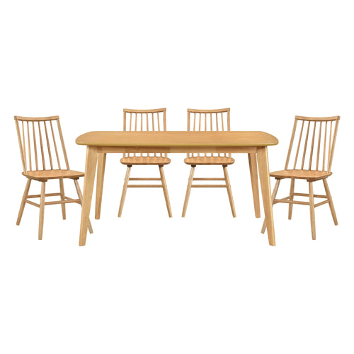 Wood Dining Set Oak