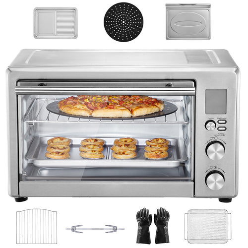 28L Air Fryer Toaster Oven Convection 1800W 2-Tier