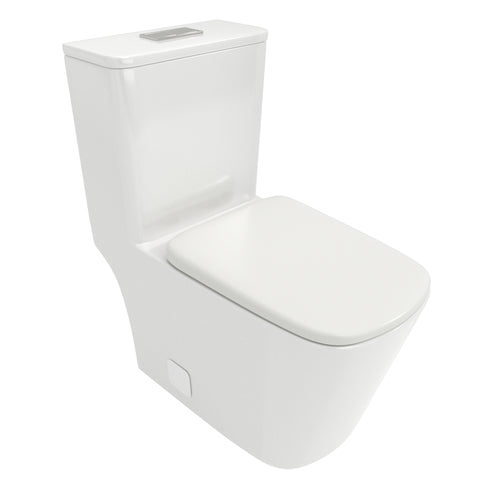 Modern Ceramic Dual Flush Soft Close Toilet White