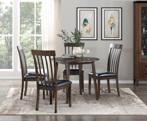 Wood Dining Set Espresso