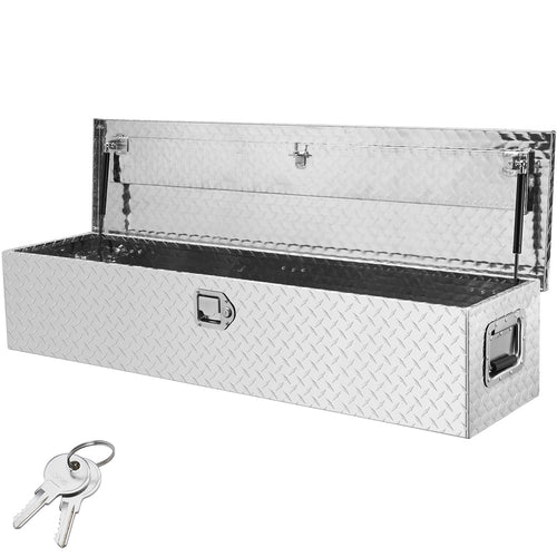 Heavy Duty Aluminum Truck Bed Tool Box, Diamond Plate Tool Box