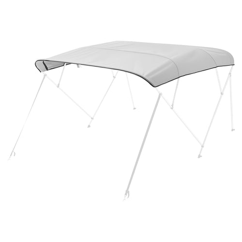 8ft Bimini Top Replacement Cover 600D Marine Waterproof Gray
