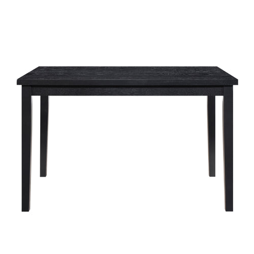 Wood Dining Table Black 48"
