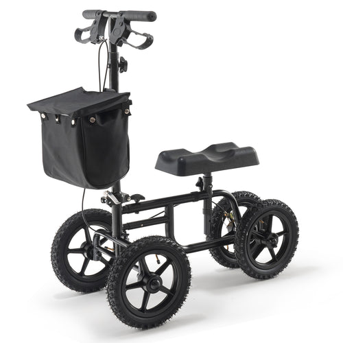 Folding Knee Scooter Walker 350LBS Adjustable Handlebar