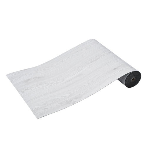 Self Adhesive Vinyl Floor Tiles 390x23.6" Light Gray Wood Grain