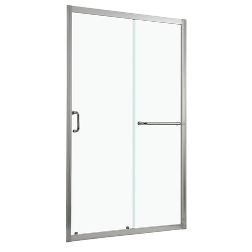 60" W x 72" H Single Sliding Bypass Shower Door 6mm Tempered Glass