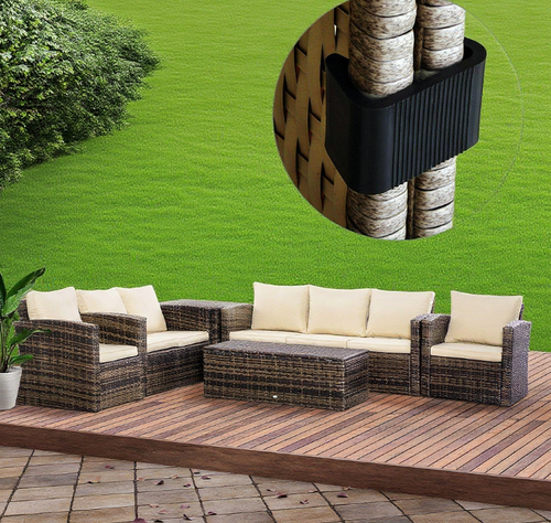 Outdoor Sectional Connector Clips Nylon Black Set of 10 Windproof