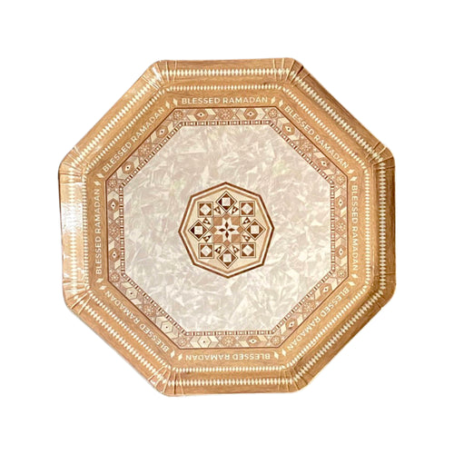Damascus Mother of Pearl Ramadan Dessert Plate