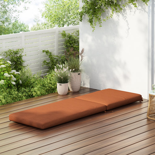 Noah Outdoor Chaise Lounge Cushion Orange