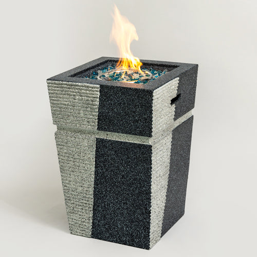 20" Propane Fire Pit Table 50000 BTU Square Concrete Patio