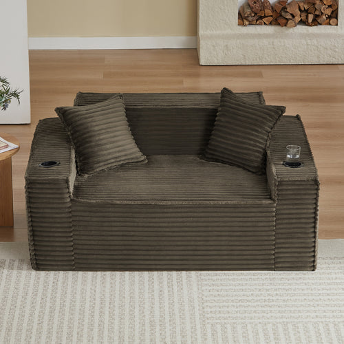 2-Seater Boneless Sofa, No Assembly, Modern Compact Design