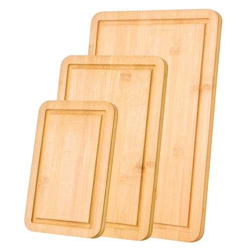 Bamboo Cutting Board with Built-in Handle