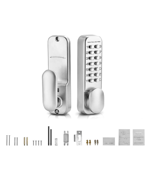 Mechanical Keyless Entry Door Lock 14-Key Stainless Steel