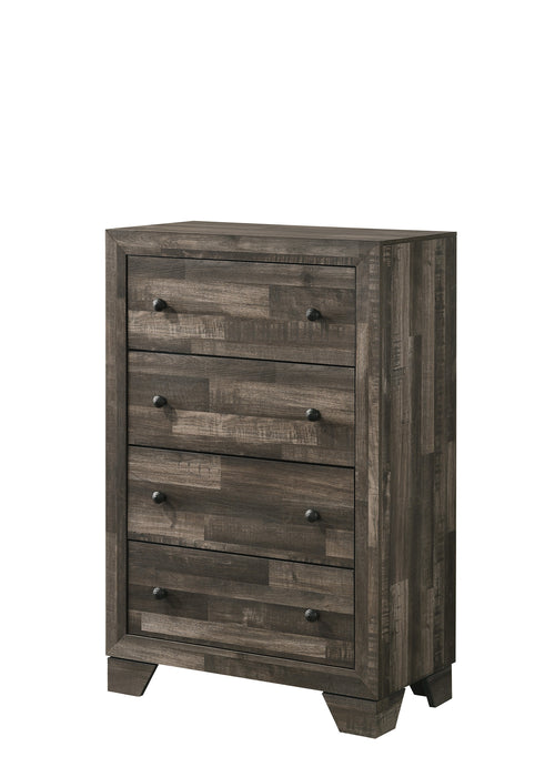 Wood Dresser Gray/Rustic Brown