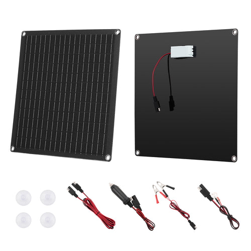20W 12V Solar Panel Battery Charger for RV Car Boat Motorcycle