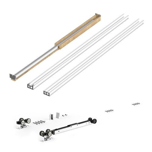 Pocket Door Frame Kit 24-30" Wide 80" High Soft Close