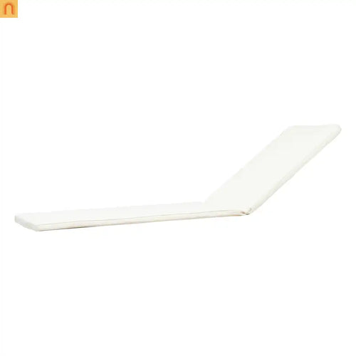 Outdoor Chaise Lounge Cushion Waterproof Fabric Cream 78.75in