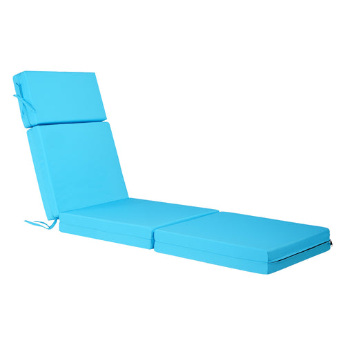 Waterproof Outdoor Chaise Lounge Chair Cushions 72" x 21