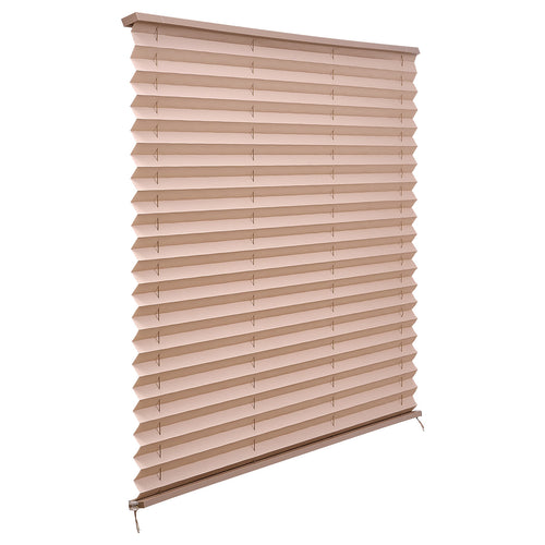 RV Pleated Shades 62" x 32" Polyester Cappuccino Privacy Blocking