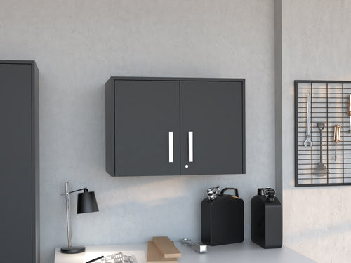 Wall Cabinet with Double Doors and Three Interior Shelves