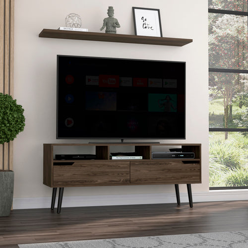 Oslo TV Stand for TVs up to 51" - Dark Walnut
