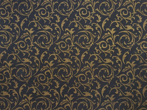 Damask Linen-Like Black Placemats pack of 24