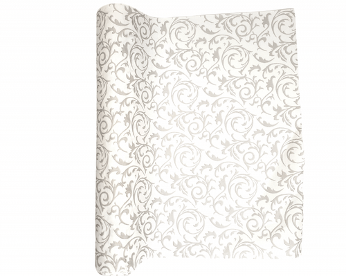 Damask Linen-Like Gray Runner Pack of 24