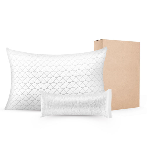 Bed Pillow Adjustable White