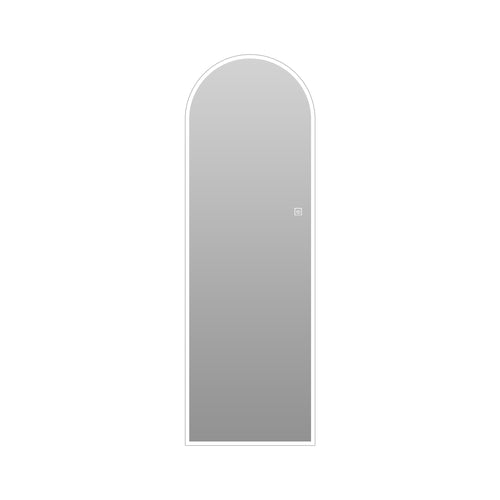 65" x 21" LED Wall Mirror Arch Design Dimmable 3 Color
