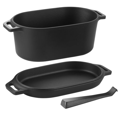 Enameled Cast Iron Dutch Oven 3.5 Qt Black