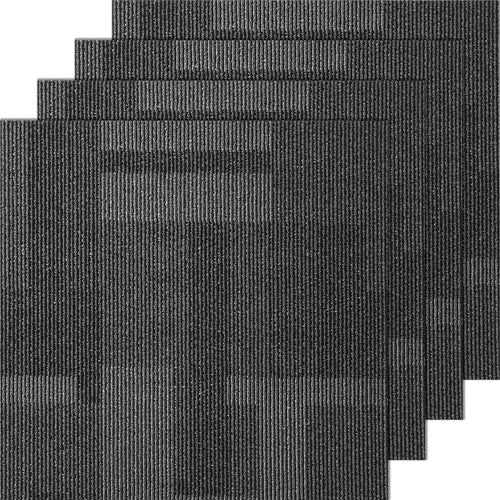 Carpet Tiles Reusable, 24"x 24"Carpet Squares With Padding Attached