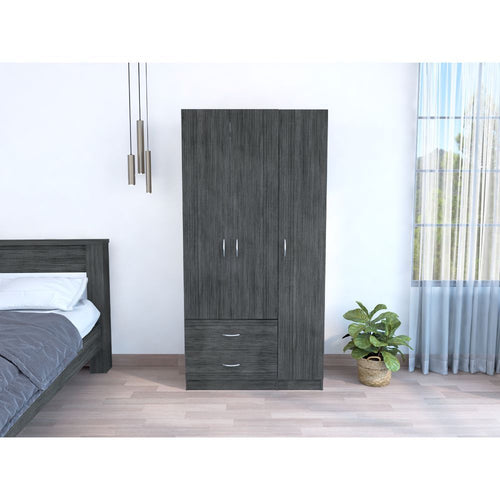 Engineered Wood Dresser Smoke Grey