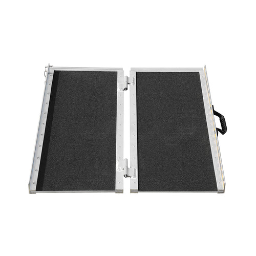 Wheelchair Ramp Aluminum 6 Ft Folding Non-Slip 800 Lb Capacity