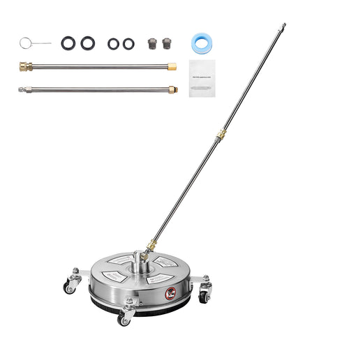 14" Stainless Steel Pressure Washer Surface Cleaner, 4000 PSI