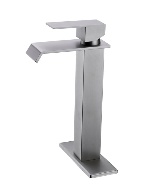 Waterfall Spout Single Handle Bathroom Sink Faucet