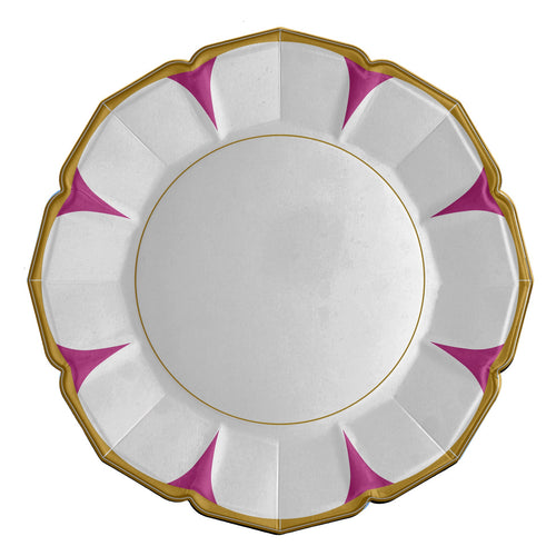 Fuchsia Daisy Dinner Plates