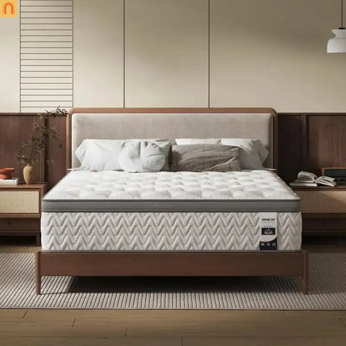 Mattress Hybrid Bonnell Spring Gray Twin 7in Fiberglass Free