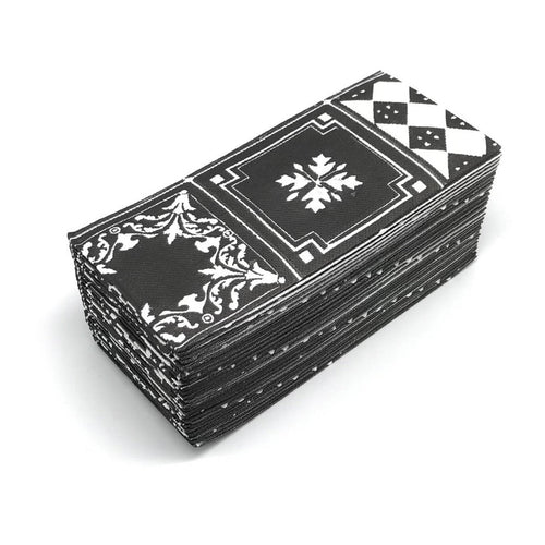 Sevilla Black Linen-Like Napkins