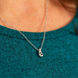 Always With Me Paw Teardrop Necklace