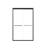 44"-48"W*72" H Semi-Frameless Double Sliding Shower Door, Bypass Shower Door