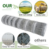 Farm Livestock Fence, 5.9*328FT Galvanised Iron Wire Farm Fence Cattle Fence