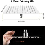 12 Inch Brushed Nickel Rain Shower Head